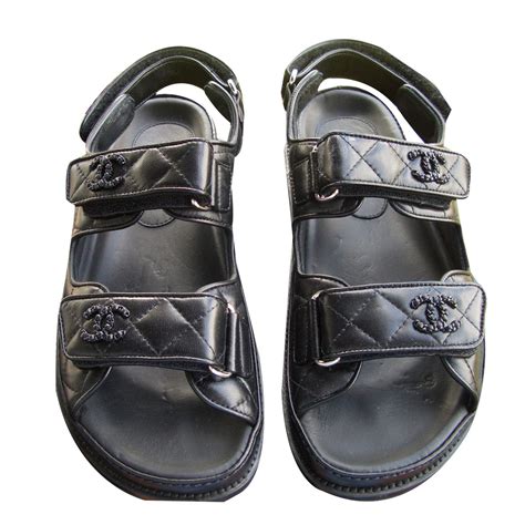 chanel leather shoes|coco chanel sandals for women.